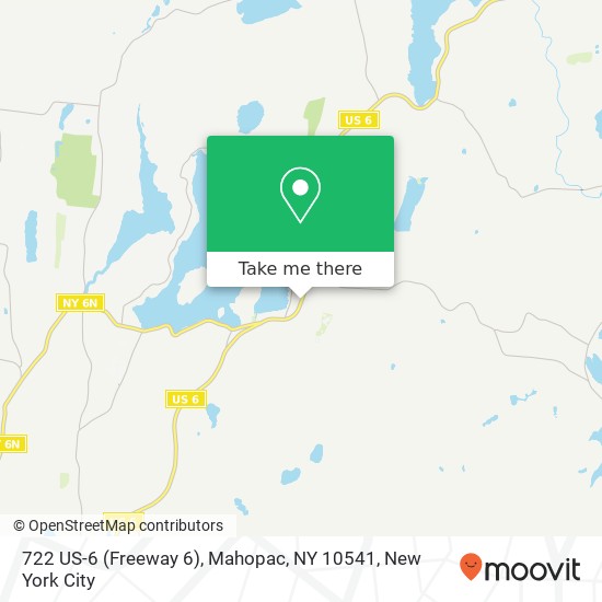 Mapa de 722 US-6 (Freeway 6), Mahopac, NY 10541