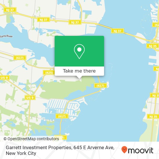 Garrett Investment Properties, 645 E Arverne Ave map
