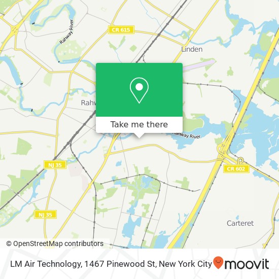 Mapa de LM Air Technology, 1467 Pinewood St