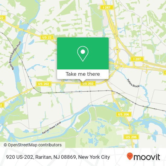 Mapa de 920 US-202, Raritan, NJ 08869