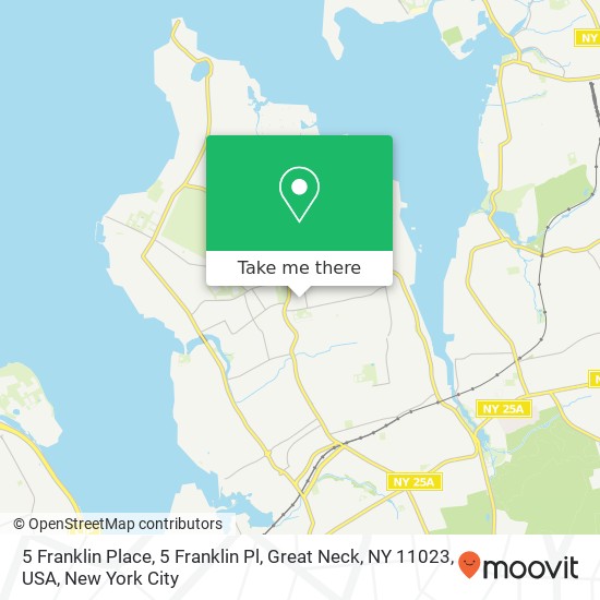 5 Franklin Place, 5 Franklin Pl, Great Neck, NY 11023, USA map