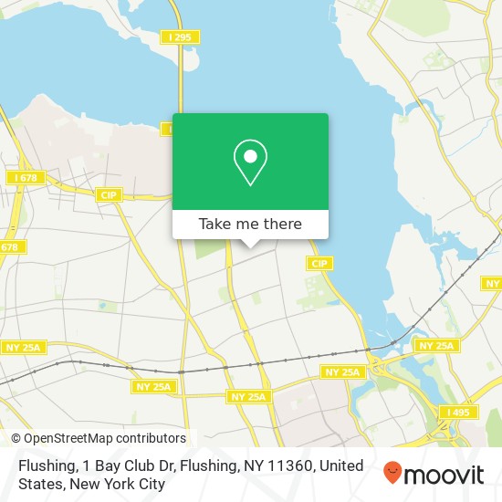 Mapa de Flushing, 1 Bay Club Dr, Flushing, NY 11360, United States