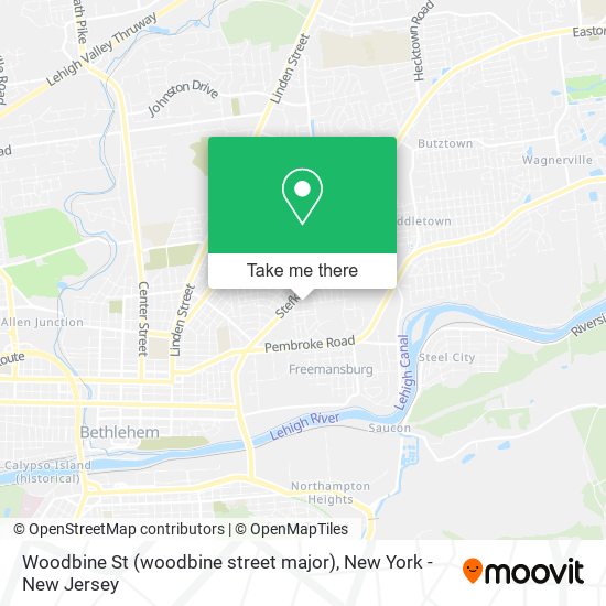 Mapa de Woodbine St (woodbine street major)