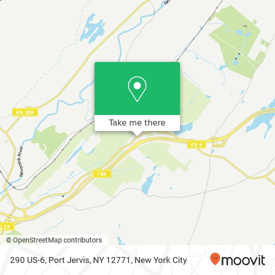 Mapa de 290 US-6, Port Jervis, NY 12771