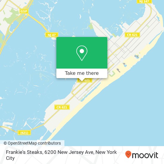 Frankie's Steaks, 6200 New Jersey Ave map