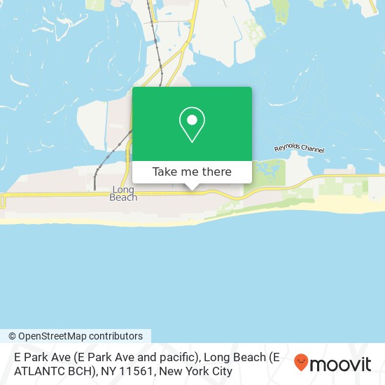 E Park Ave (E Park Ave and pacific), Long Beach (E ATLANTC BCH), NY 11561 map