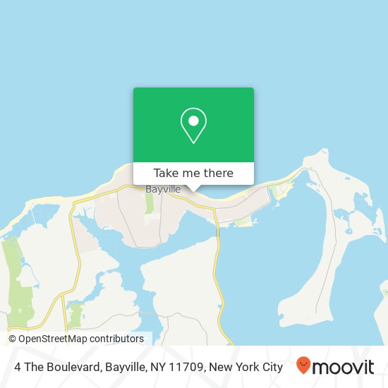 Mapa de 4 The Boulevard, Bayville, NY 11709