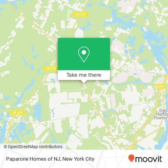 Mapa de Paparone Homes of NJ, 1 Bayberry Ave