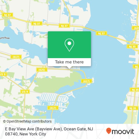 E Bay View Ave (Bayview Ave), Ocean Gate, NJ 08740 map