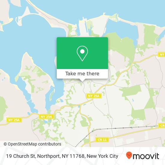 Mapa de 19 Church St, Northport, NY 11768
