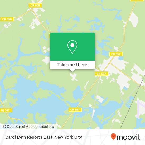 Carol Lynn Resorts East map