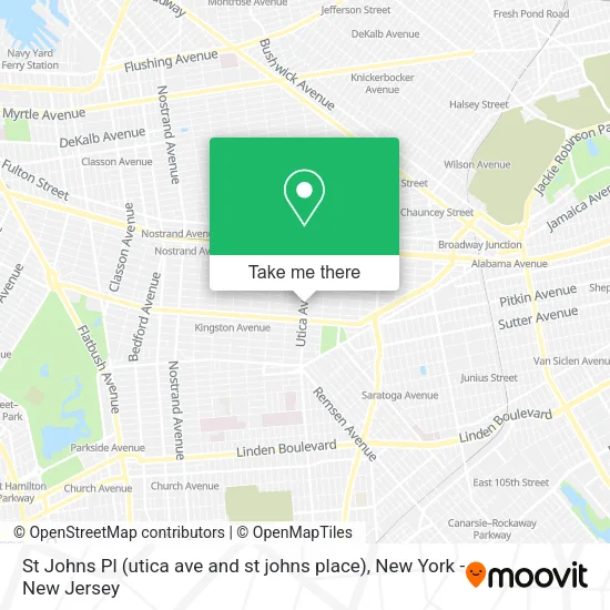 St Johns Pl (utica ave and st johns place) map