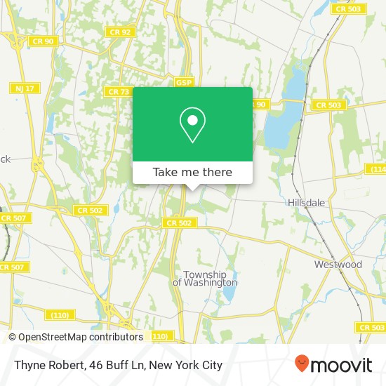 Mapa de Thyne Robert, 46 Buff Ln