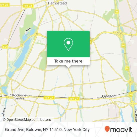 Grand Ave, Baldwin, NY 11510 map