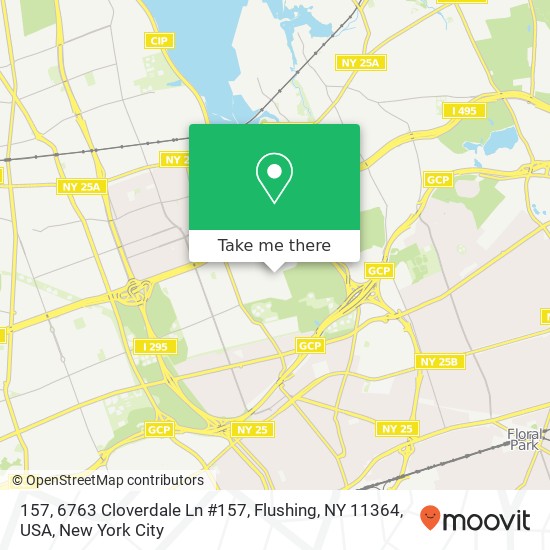 Mapa de 157, 6763 Cloverdale Ln #157, Flushing, NY 11364, USA