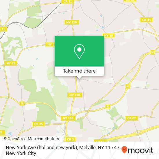Mapa de New York Ave (holland new york), Melville, NY 11747
