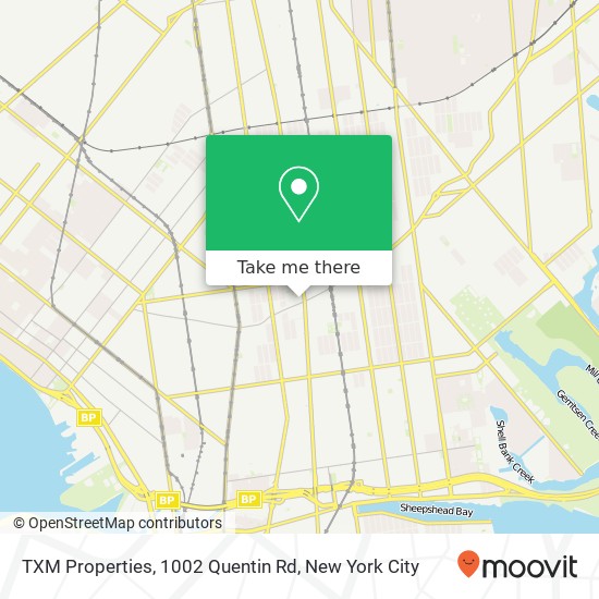 TXM Properties, 1002 Quentin Rd map