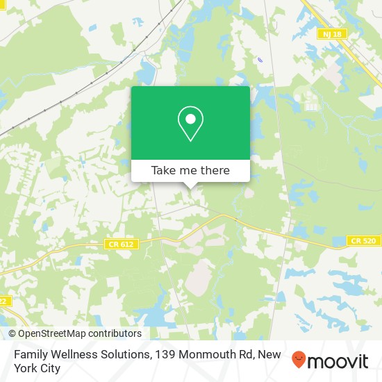 Mapa de Family Wellness Solutions, 139 Monmouth Rd