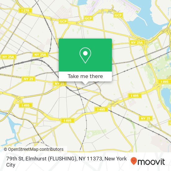 Mapa de 79th St, Elmhurst (FLUSHING), NY 11373