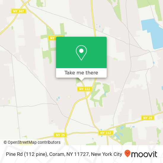 Mapa de Pine Rd (112 pine), Coram, NY 11727