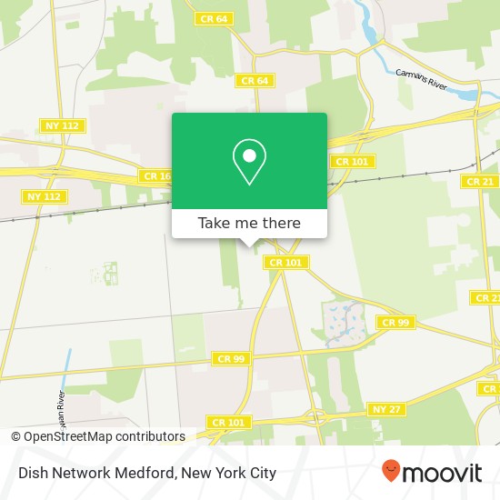 Dish Network Medford map