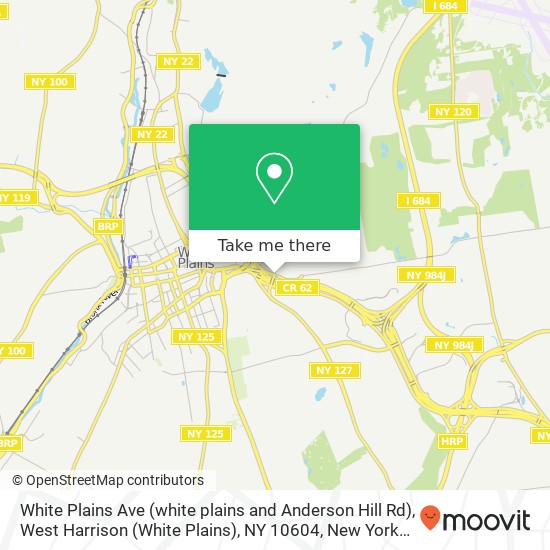 White Plains Ave (white plains and Anderson Hill Rd), West Harrison (White Plains), NY 10604 map