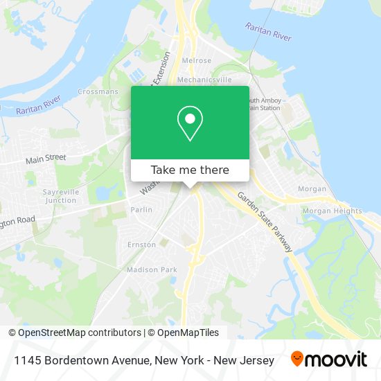 1145 Bordentown Avenue map
