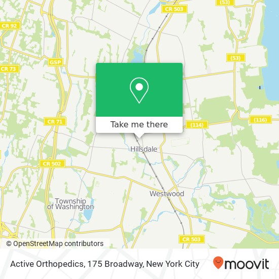 Mapa de Active Orthopedics, 175 Broadway