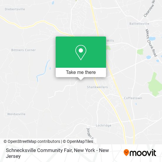 Schnecksville Community Fair map