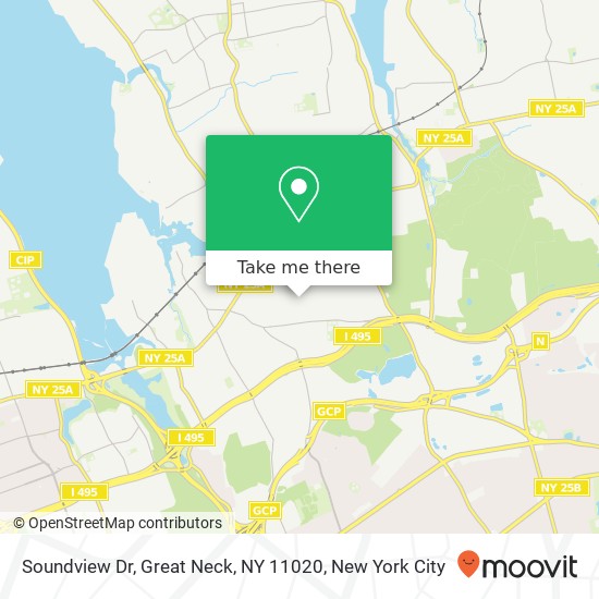 Mapa de Soundview Dr, Great Neck, NY 11020