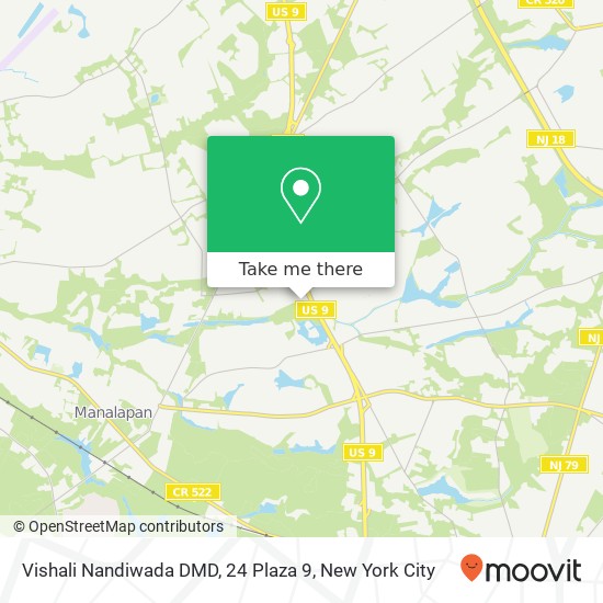 Mapa de Vishali Nandiwada DMD, 24 Plaza 9