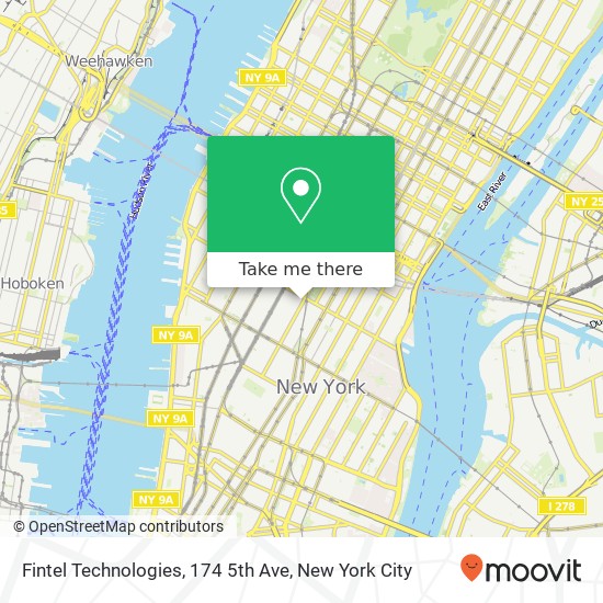 Fintel Technologies, 174 5th Ave map