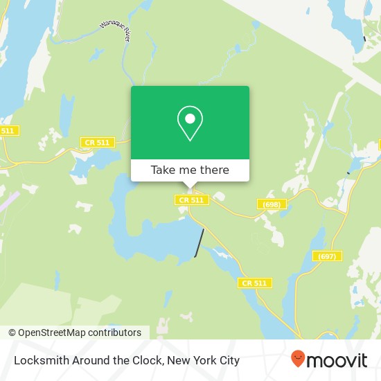 Mapa de Locksmith Around the Clock, 1141 Greenwood Lake Tpke