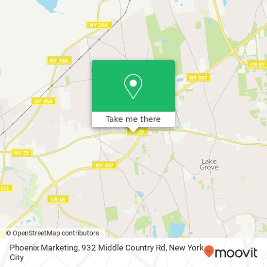 Phoenix Marketing, 932 Middle Country Rd map