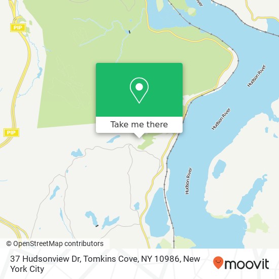 Mapa de 37 Hudsonview Dr, Tomkins Cove, NY 10986