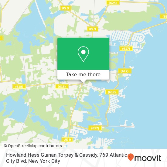 Mapa de Howland Hess Guinan Torpey & Cassidy, 769 Atlantic City Blvd