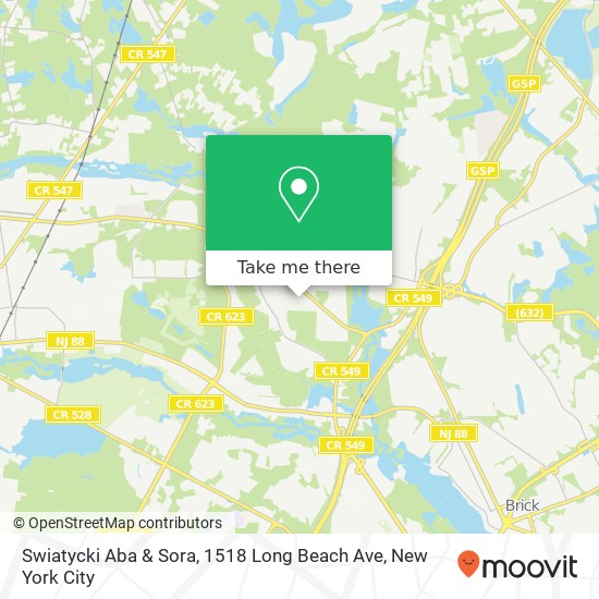 Swiatycki Aba & Sora, 1518 Long Beach Ave map