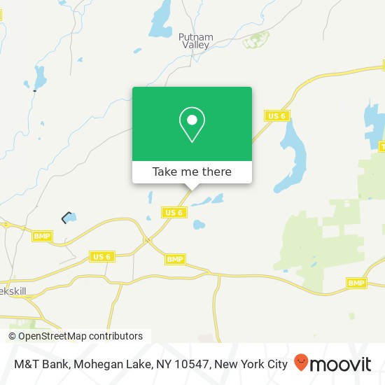 Mapa de M&T Bank, Mohegan Lake, NY 10547