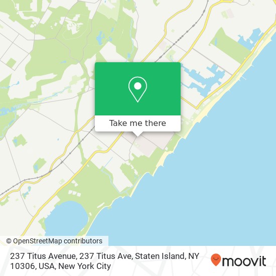 237 Titus Avenue, 237 Titus Ave, Staten Island, NY 10306, USA map