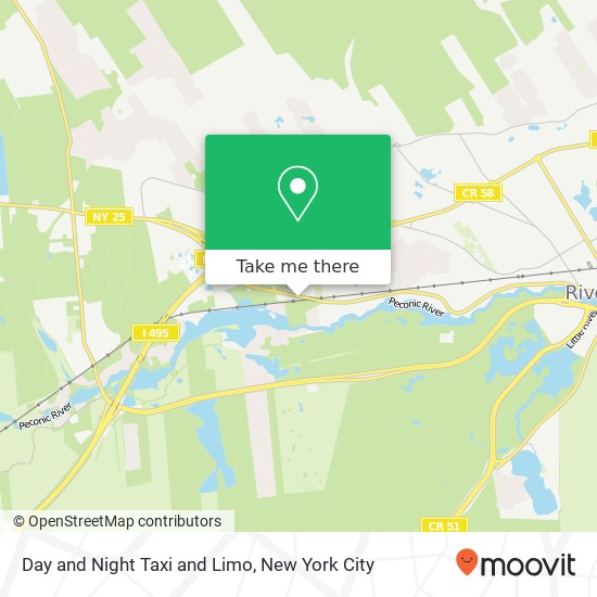 Day and Night Taxi and Limo map