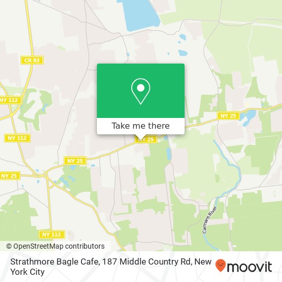 Mapa de Strathmore Bagle Cafe, 187 Middle Country Rd