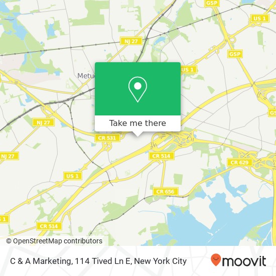 C & A Marketing, 114 Tived Ln E map