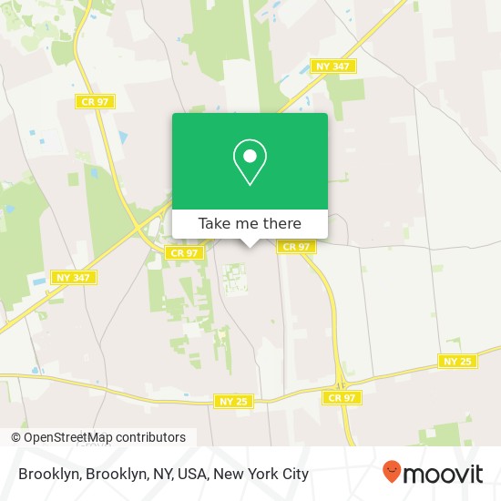 Mapa de Brooklyn, Brooklyn, NY, USA