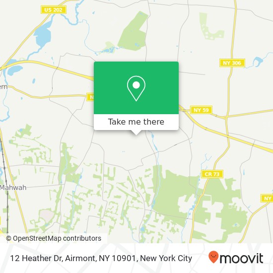 12 Heather Dr, Airmont, NY 10901 map