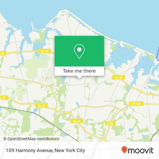 109 Harmony Avenue map