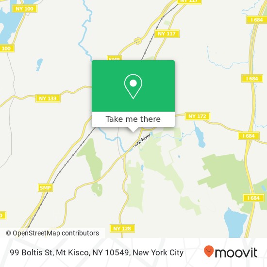 Mapa de 99 Boltis St, Mt Kisco, NY 10549