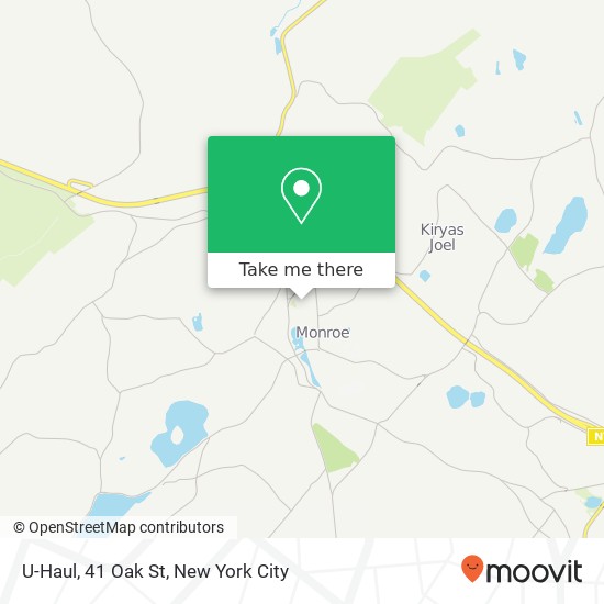 Mapa de U-Haul, 41 Oak St