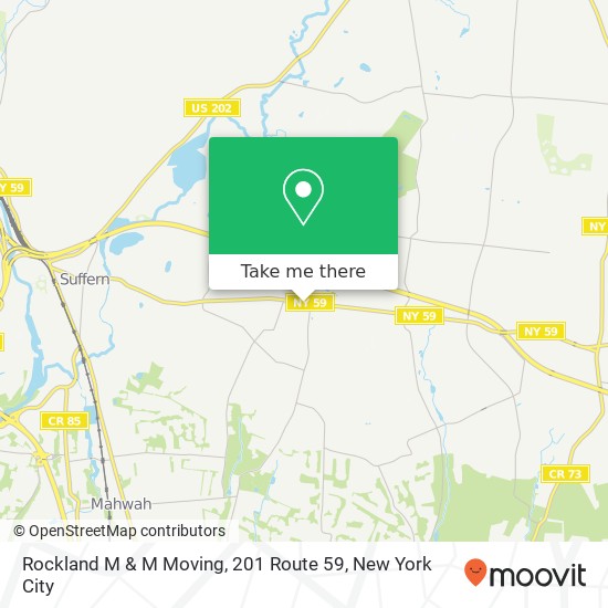 Mapa de Rockland M & M Moving, 201 Route 59