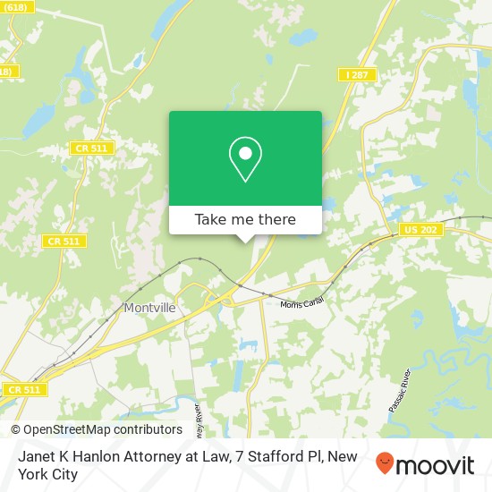 Mapa de Janet K Hanlon Attorney at Law, 7 Stafford Pl