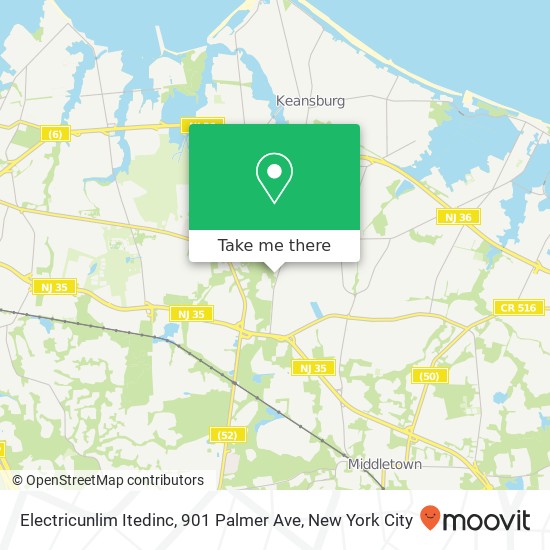 Mapa de Electricunlim Itedinc, 901 Palmer Ave